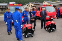 消防車両貸与式写真
