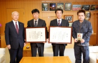 ひるがの高原だいこん生産出荷組合長面談写真